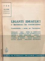 Leganti idraulici e materiali da costruzione