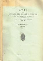 Atti della Accademia delle Scienze dell'Istituto di Bologna. Classe di scienze morali anno 79°