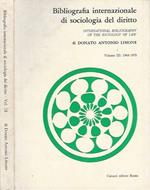 Bibliografia internazionale di sociologia del diritto, vol. III: 1968-1978