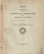 Annals of the Astrophysical Observatory of the Smithsonian Institution