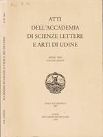 Atti dell'Accademia di Scienze Lettere e Arti di Udine