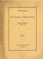 Proceedings of The Academy of Natural Sciences of Philadelphia. Vol.CV, anno 1953