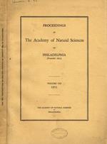 Proceedings of The Academy of Natural Sciences of Philadelphia. Vol.CIII, 1951