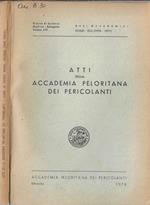 Atti della Accademia Peloritana dei Pericolanti volume LXV (1976-1977)