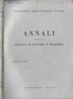 Annali della Facoltà di Lettere e Filosofia Volume XIII 1968