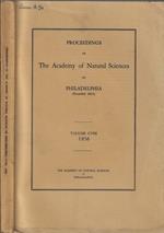 Proceedings of the Academy of natural sciences of Philadelphia Volume CVIII 1956