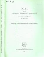 Atti della accademia roveretana degli agiati ser.VIII, Vol.III, B anno accademico CCLIII, 2003