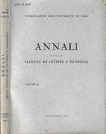 Annali della Facoltà di Lettere e Filosofia Volume IX 1964