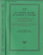 Atti della Accademia Ligure di scienze e lettere serie VI volume VII 2004