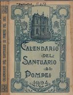 Calendario della Basilica Pontificia del Santissimo Rosario in Valle di Pompei per l'anno 1924