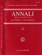 Università degli Studi di Bari annali della Facoltà di Lettere e Filosofia LI 2008