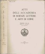 Atti dell'Accademia di Scienze Lettere e Arti di Udine