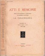 Atti e Memorie del'Accademia Toscana di Scienze e Lettere La Colombaria