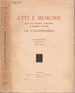 Atti e Memorie del'Accademia Toscana di Scienze e Lettere La Colombaria