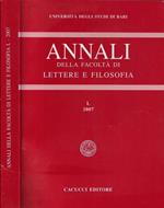 Università degli Studi di Bari annali della Facoltà di Lettere e Filosofia L 2007