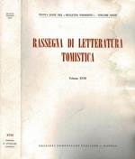 Rassegna di Letteratura Tomistica