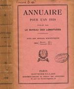 Annuaire pour l'an 1938 publié par le bureau des longitudes