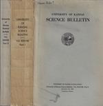 University of Kansas Science Bulletin Vol. XXXVIII Part I, II 1952-1958