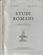 Studi romani anno 1976 N. 2, 3, 4