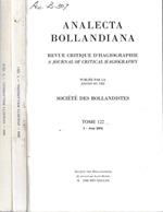 Analecta Bollandiana Tome 122 I, II 2004