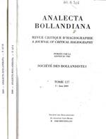 Analecta Bollandiana Tome 127 I, II 2009