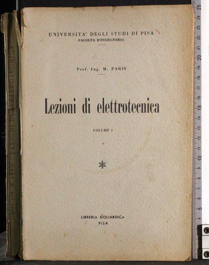 Lezioni di elettrotecnica. Vol 1 - Parisi - copertina