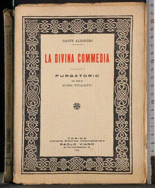 divina commedia. Purgatorio - copertina