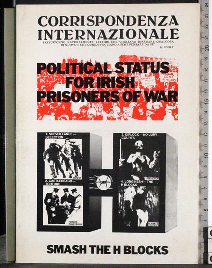 Political status for irish prisoners of war - copertina