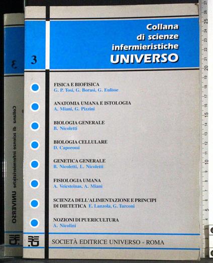 Collana scienze infermieristiche 3. Universo - copertina