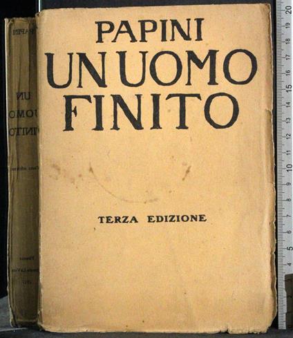 Un uomo finito - Giovanni Papini - copertina