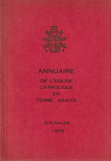 Annuaire de l'eglise catholique en terre sainte - copertina