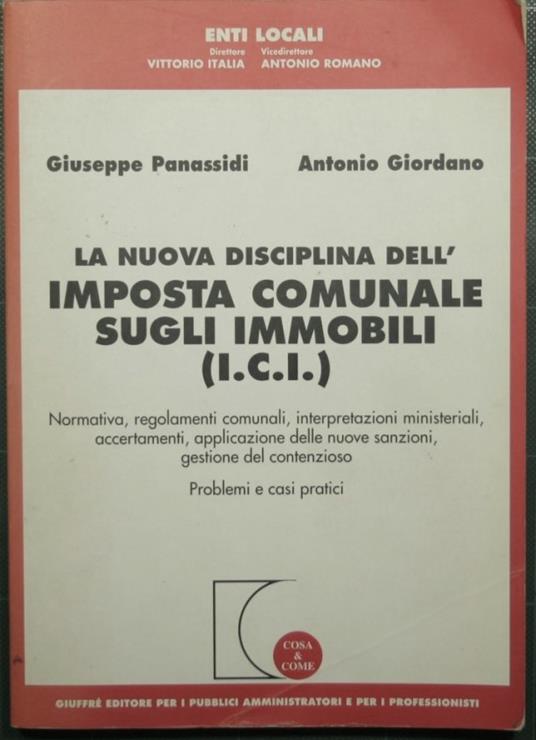 nuova disciplina dell'imposta comunale sugli immobili (I.C.I.) - copertina