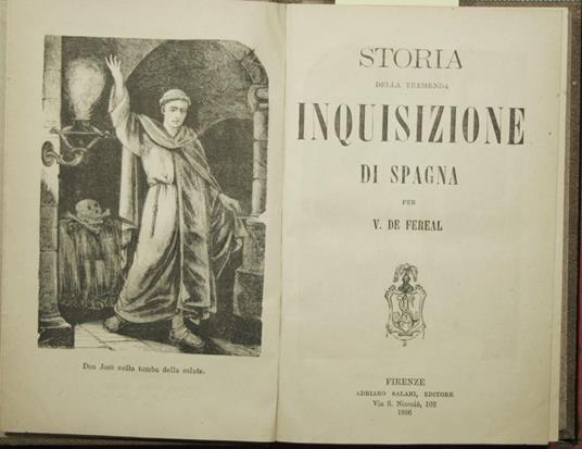 Storia della tremenda inquisizione di Spagna - copertina