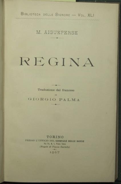 Regina - copertina