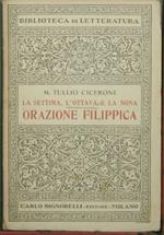 settima, l'ottava e la nona orazione filippica