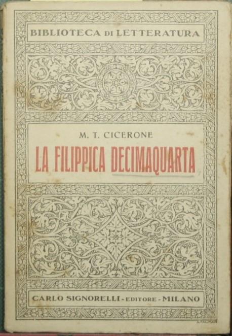 filippica decimaquarta - Marco Tullio Cicerone - copertina