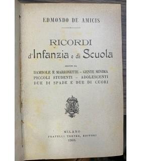 Ricordi d'Infanzia e di Scuola - Edmondo De Amicis - copertina