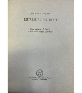 Murmuri ed echi - Mario Novaro - copertina