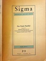 Sigma 2-3. 1981. Pier Paolo Pasolini