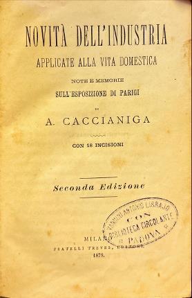 Novità dell'industria applicate alla vita domestica - copertina