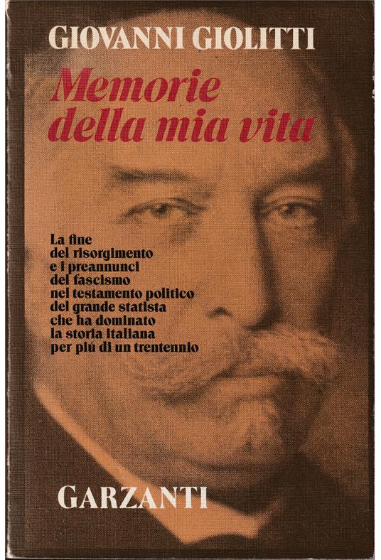 Memorie della mia vita - Giovanni Giolitti - copertina