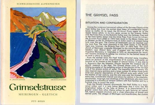 Grimselstrasse: Meiringen - Gletsch - copertina