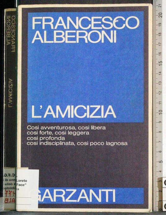 L' amicizia - Francesco Alberoni - copertina