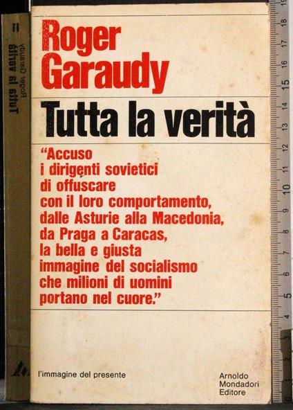 Tutta la verità - Roger Garaudy - copertina