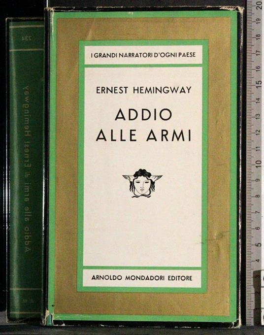 Addio alle armi - Ernest Hemingway - copertina