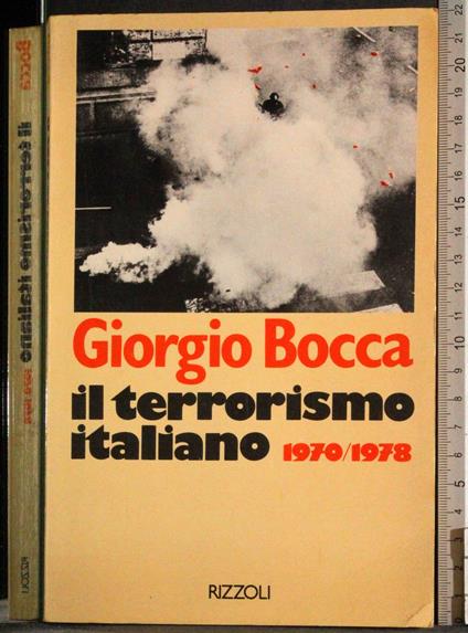 Il terrorismo Italiano 1970-1978 - Giorgio Bocca - copertina