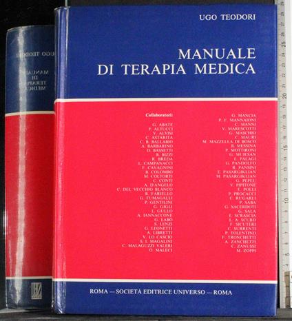 Manuale di terapia medica - Ugo Teodori - copertina