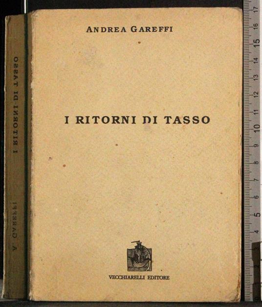 I ritorni di tasso - Andrea Gareffi - copertina