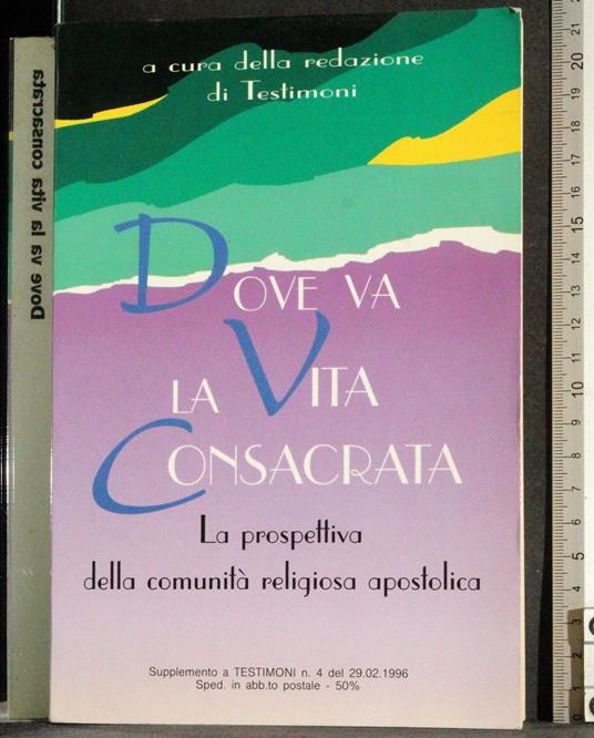 Dove va la vita consacrata - G. Valerio Catullo - copertina