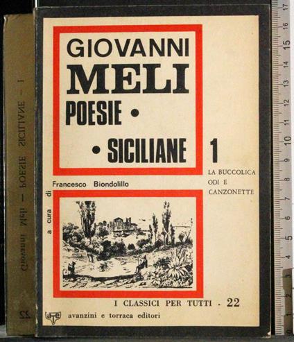 I classici per tutti 22. Poesie siciliane Vol 1 - Melli - copertina